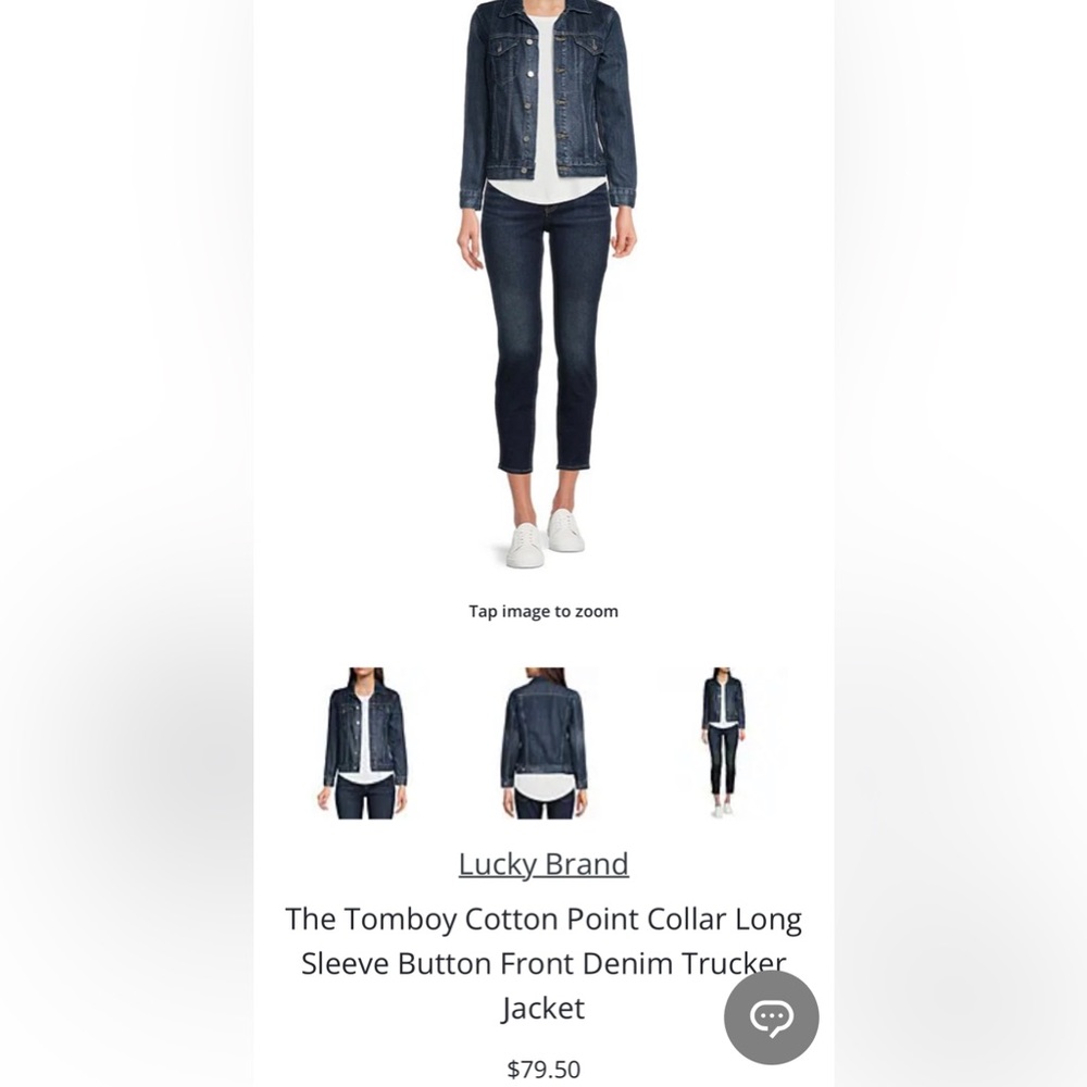 Like New LUCKY Brand “Tomboy Trucker” Jean Jacket -Size M